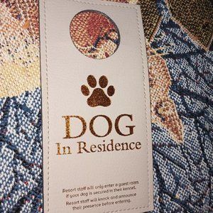 🧡4 for $20 Doorknob Hanger Dog in Residence Sign Hanging Resort Hotel Disturb